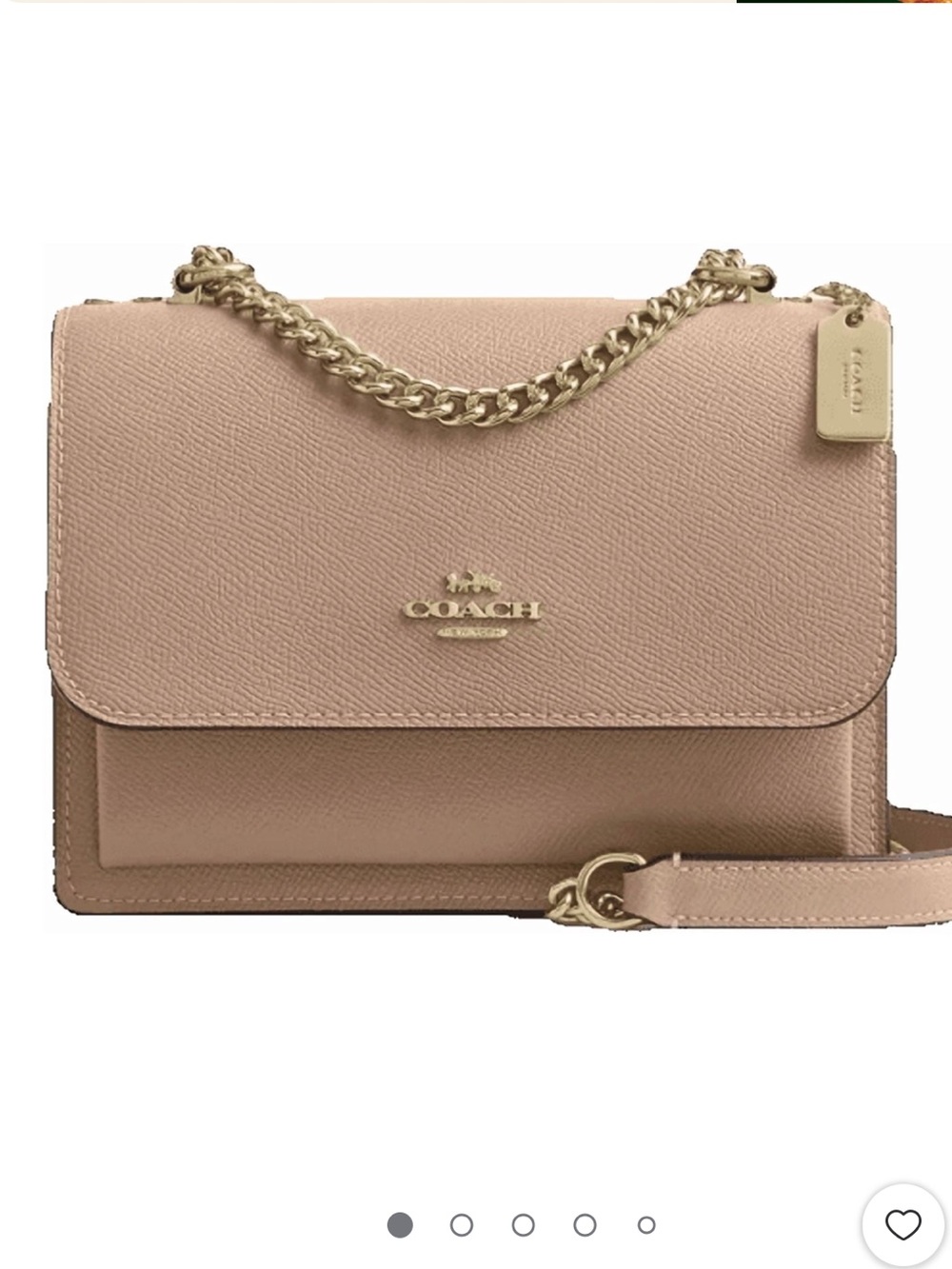 Coach klare crossbody bag